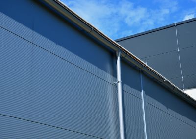 Commercial Building Gutter Setup